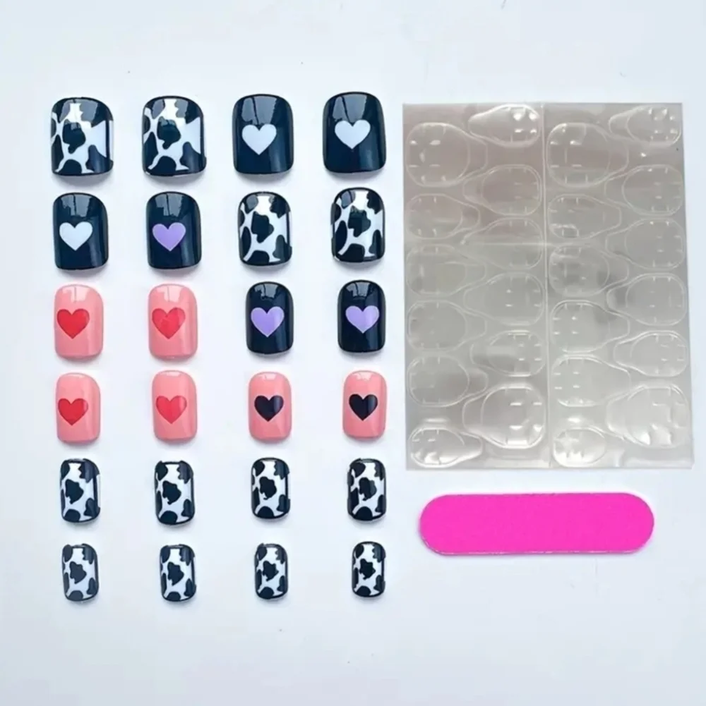 24 Pieces Fake Press On Nails